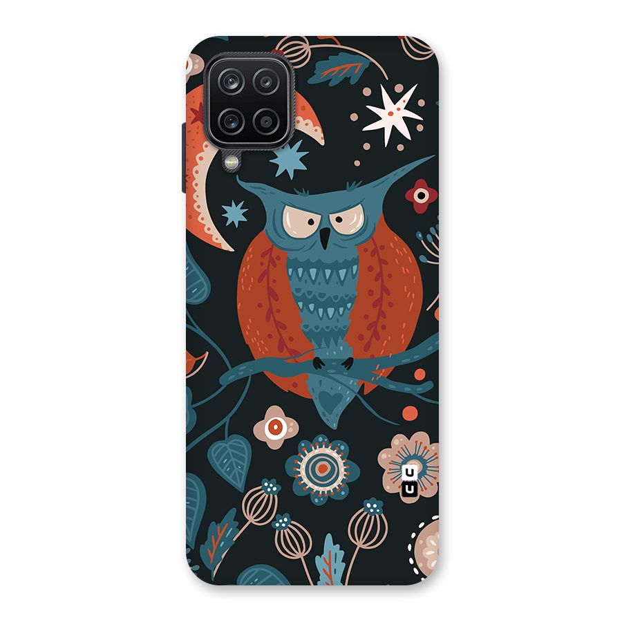 Nordic Arts Owl Moon Back Case for Galaxy A12