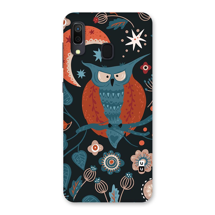Nordic Arts Owl Moon Back Case for Galaxy A20