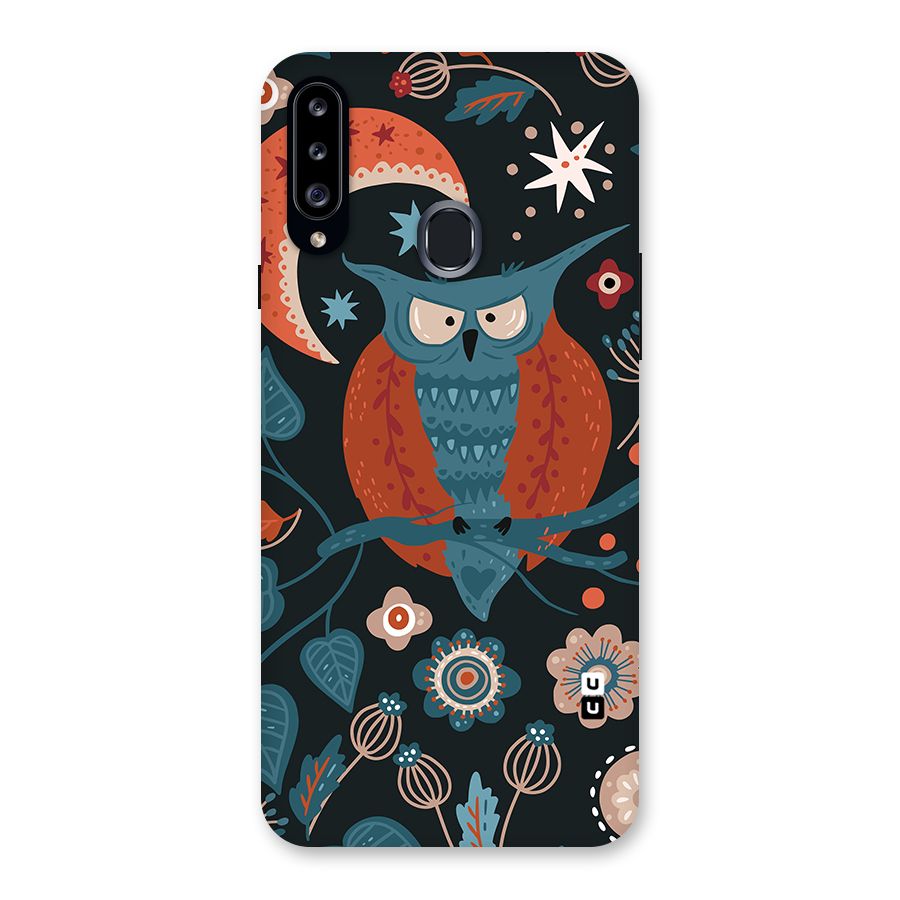 Nordic Arts Owl Moon Back Case for Galaxy A20s
