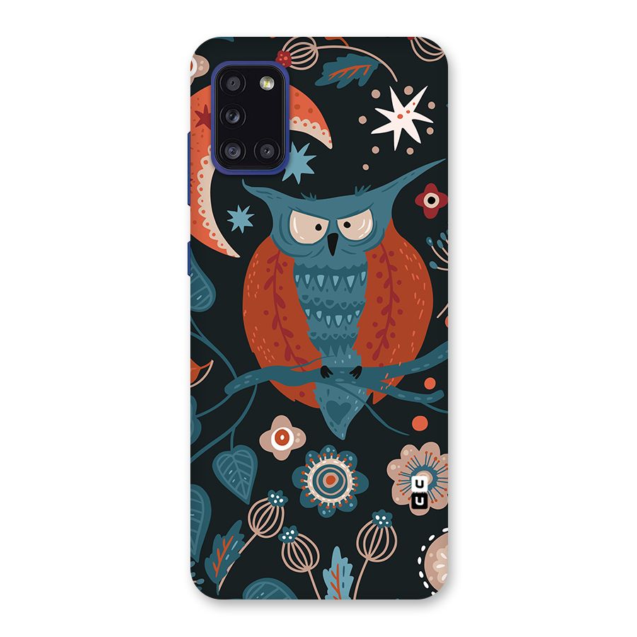 Nordic Arts Owl Moon Back Case for Galaxy A31