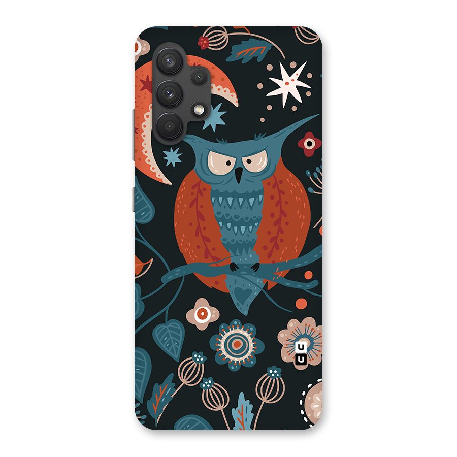 Nordic Arts Owl Moon Back Case for Galaxy A32