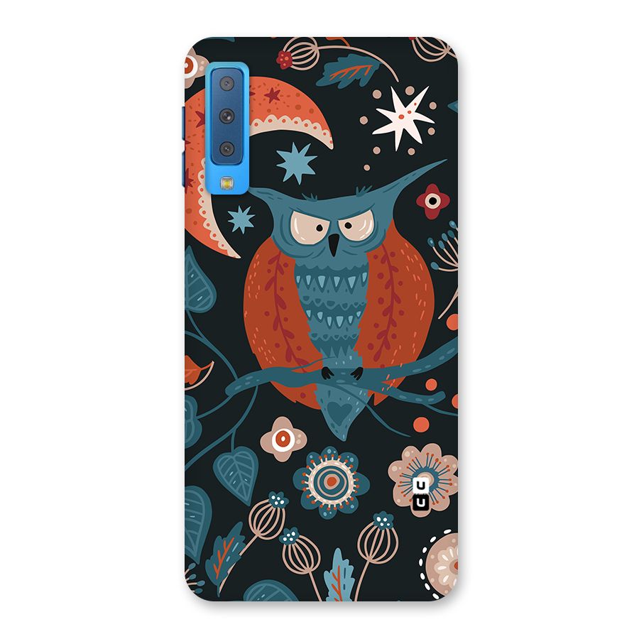 Nordic Arts Owl Moon Back Case for Galaxy A7 (2018)