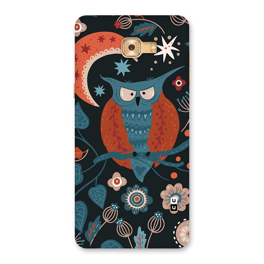 Nordic Arts Owl Moon Back Case for Galaxy C9 Pro