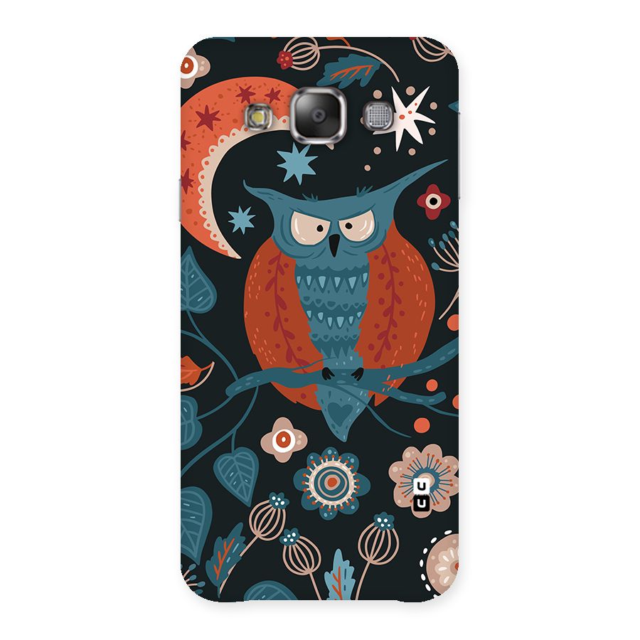 Nordic Arts Owl Moon Back Case for Galaxy E7