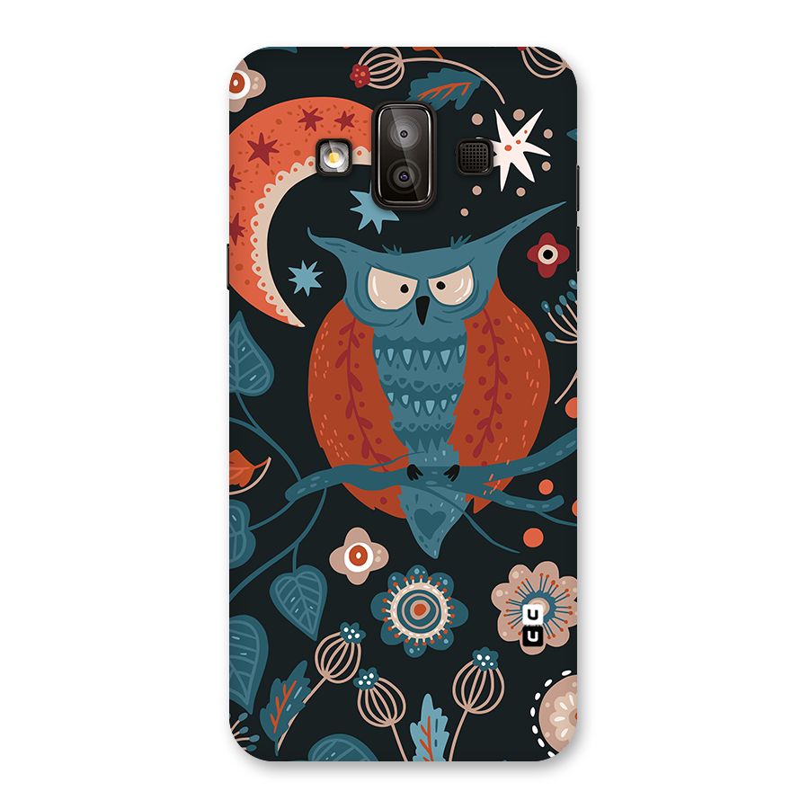 Nordic Arts Owl Moon Back Case for Galaxy J7 Duo