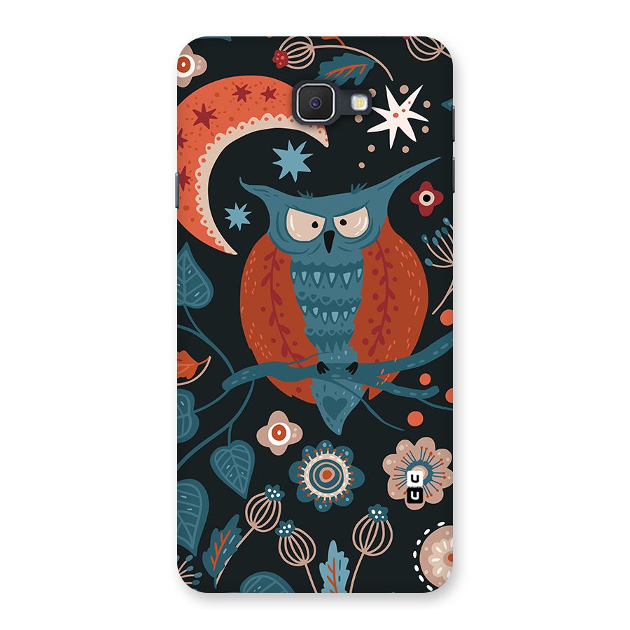 Nordic Arts Owl Moon Back Case for Galaxy J7 Prime