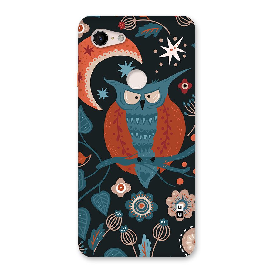 Nordic Arts Owl Moon Back Case for Google Pixel 3 XL