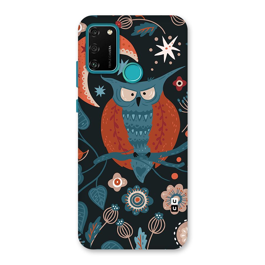 Nordic Arts Owl Moon Back Case for Honor 9A