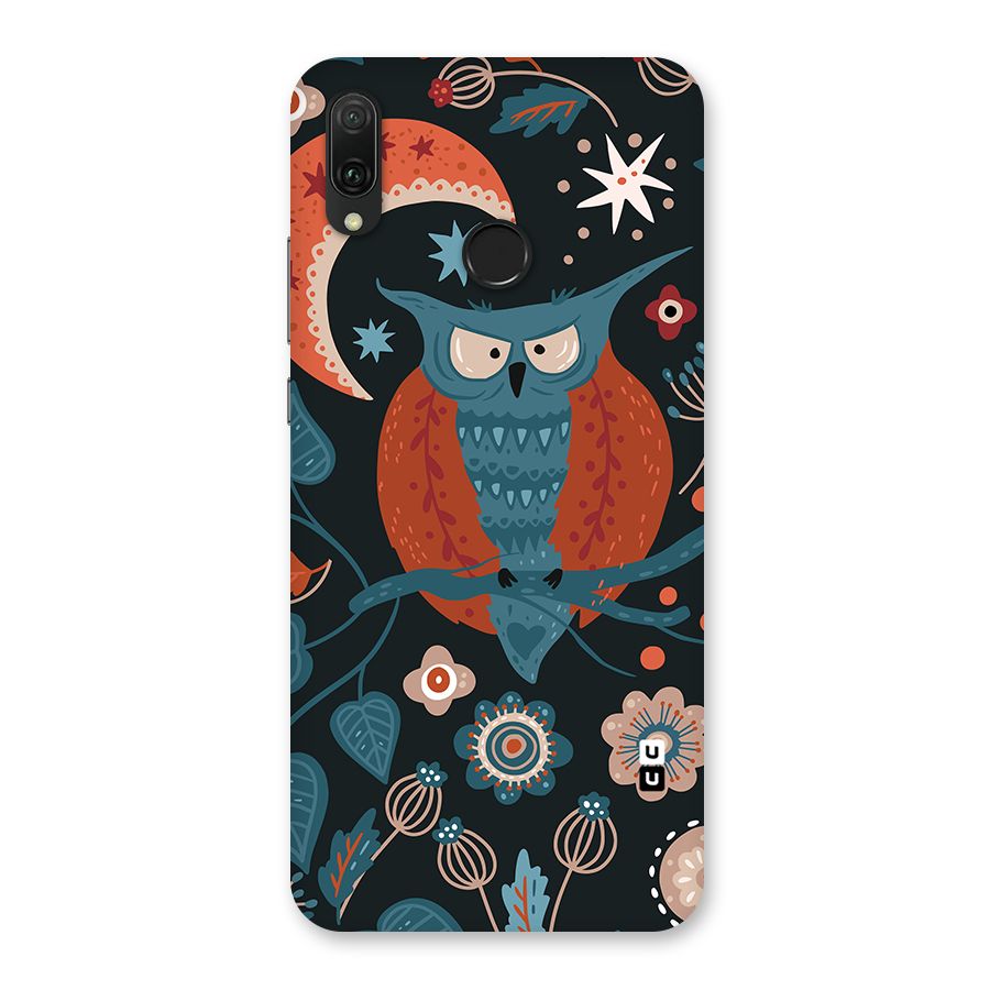 Nordic Arts Owl Moon Back Case for Huawei Y9 (2019)