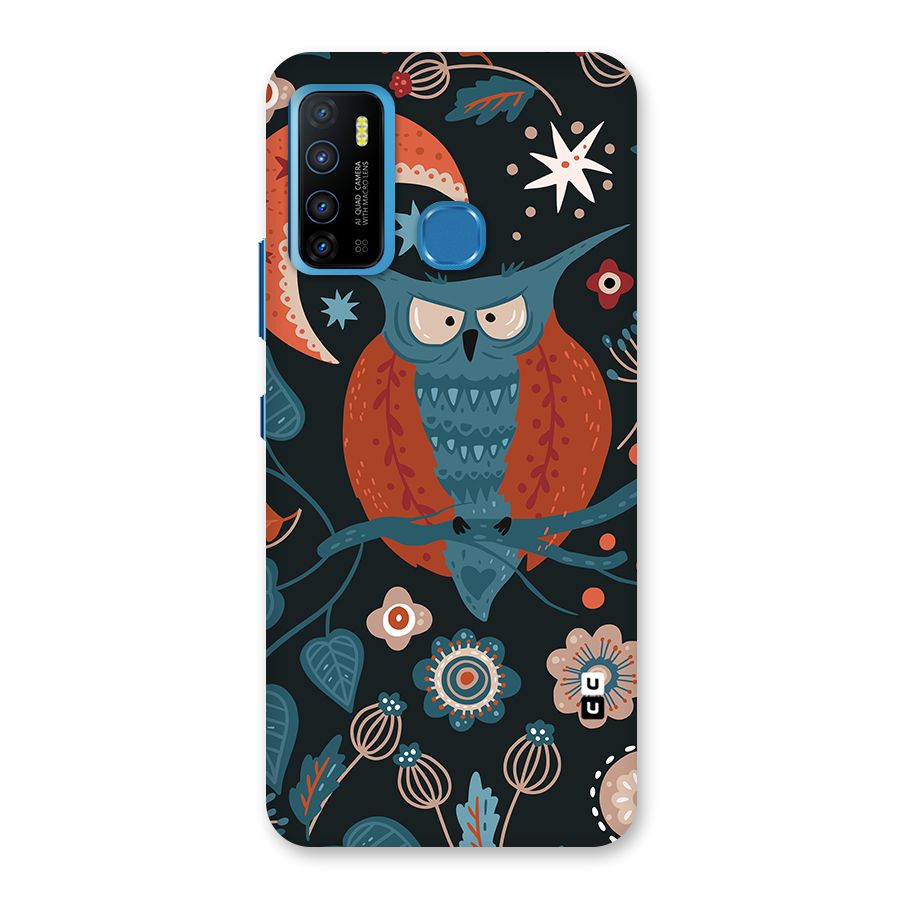Nordic Arts Owl Moon Back Case for Infinix Hot 9