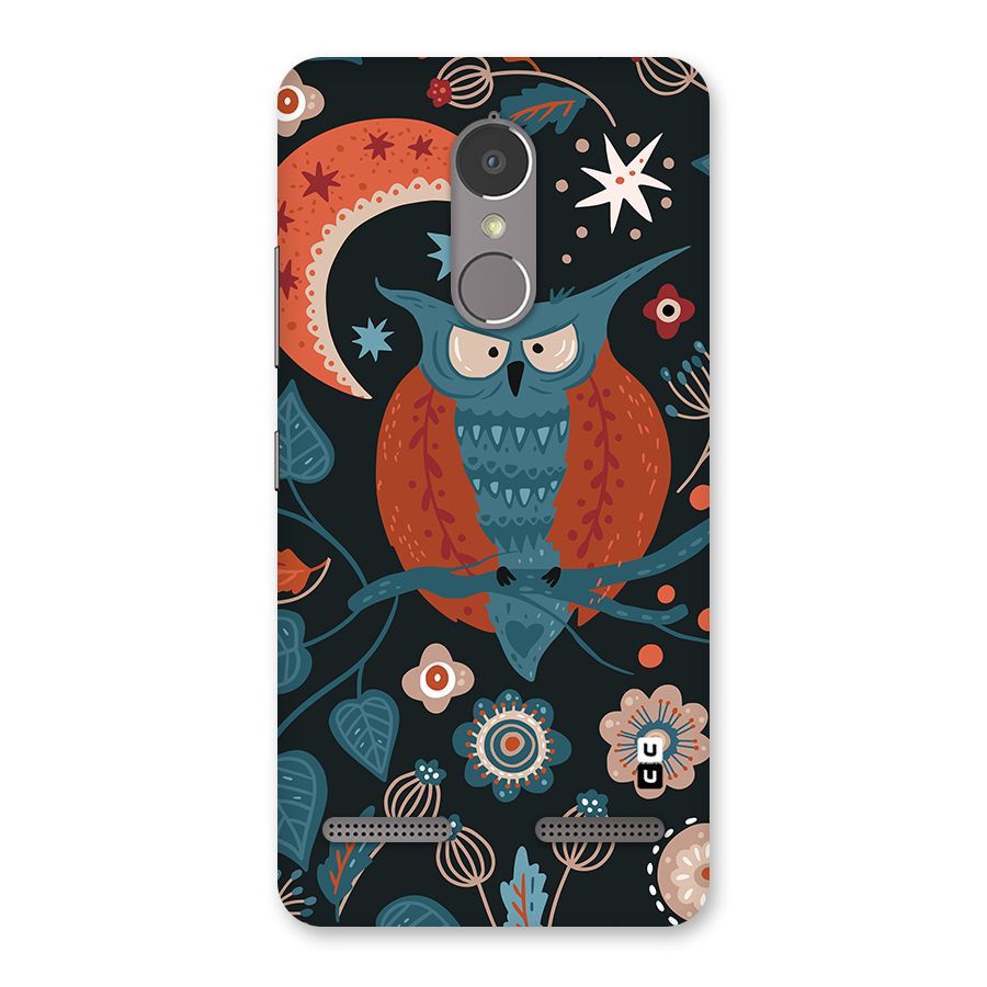 Nordic Arts Owl Moon Back Case for Lenovo K6 Power