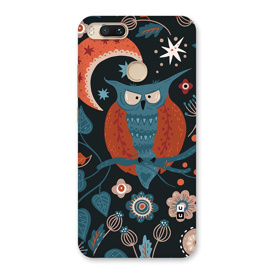 Nordic Arts Owl Moon Back Case for Mi A1