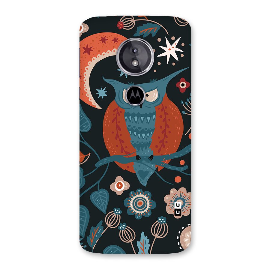 Nordic Arts Owl Moon Back Case for Moto E5