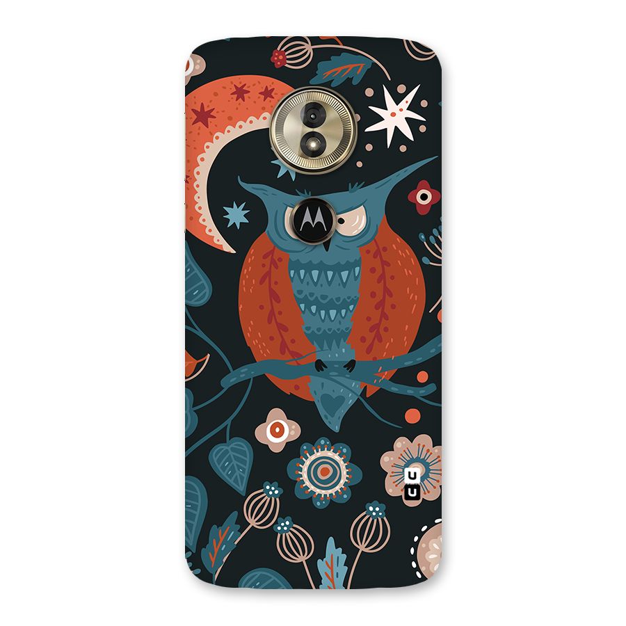 Nordic Arts Owl Moon Back Case for Moto G6 Play