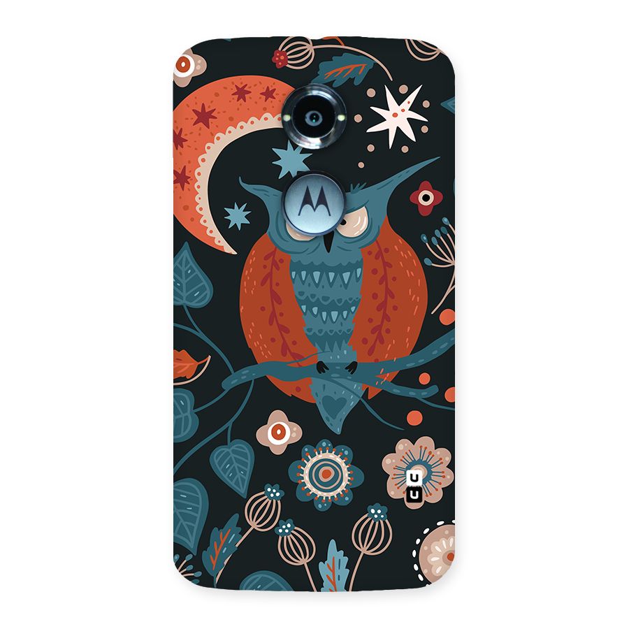 Nordic Arts Owl Moon Back Case for Moto X2