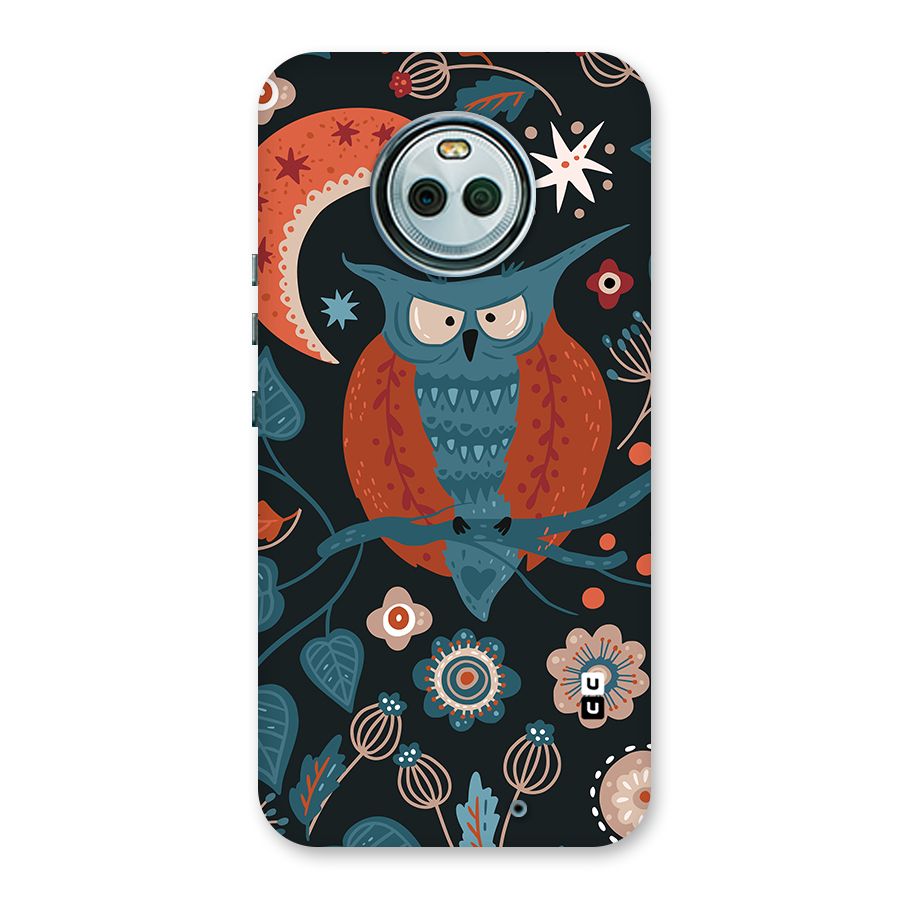 Nordic Arts Owl Moon Back Case for Moto X4