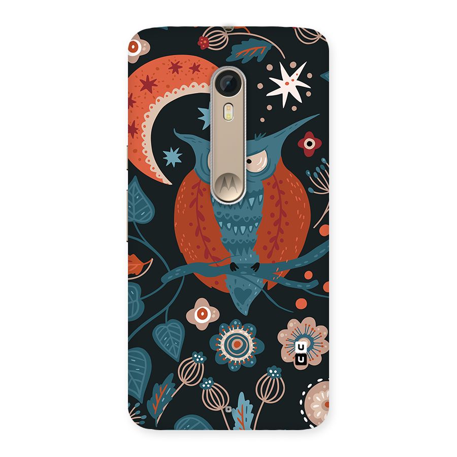 Nordic Arts Owl Moon Back Case for Moto X Style