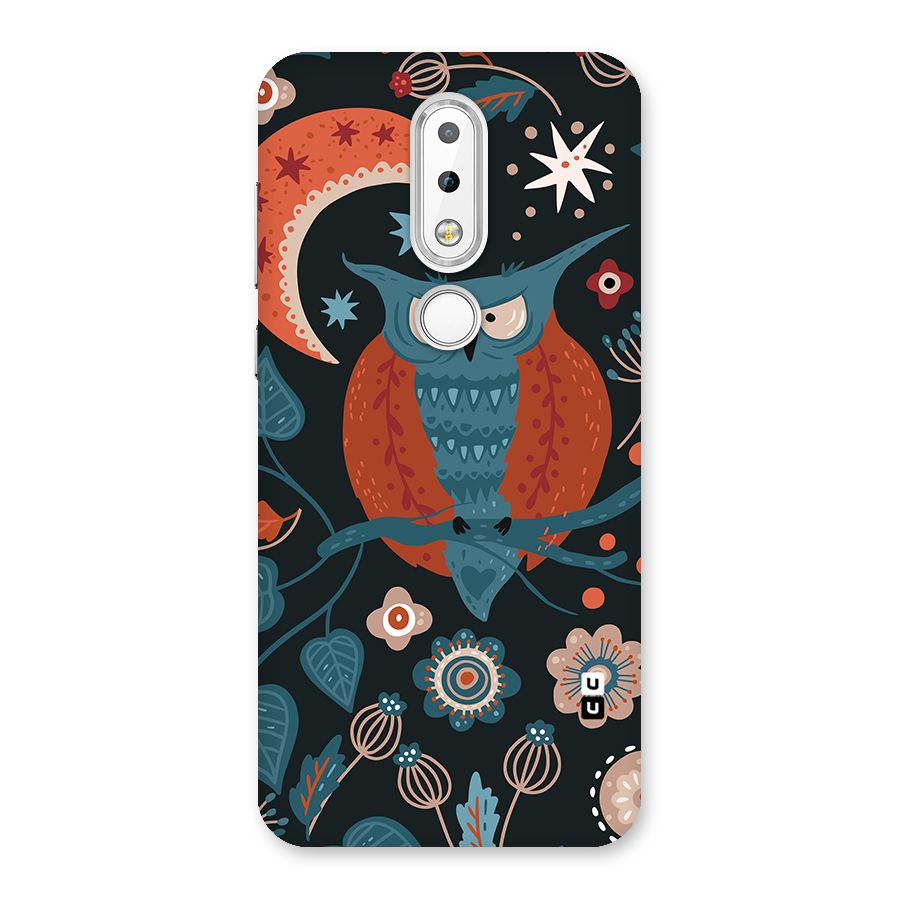 Nordic Arts Owl Moon Back Case for Nokia 6.1 Plus