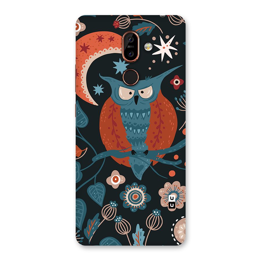 Nordic Arts Owl Moon Back Case for Nokia 7 Plus