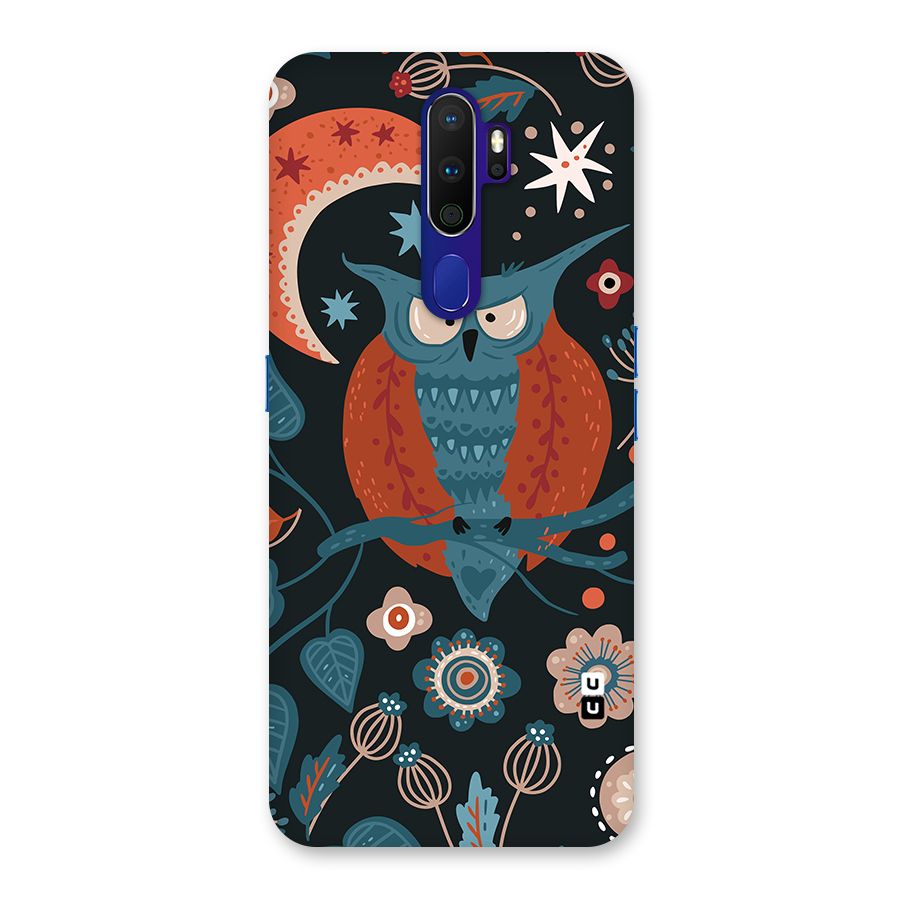 Nordic Arts Owl Moon Back Case for Oppo A9 (2020)