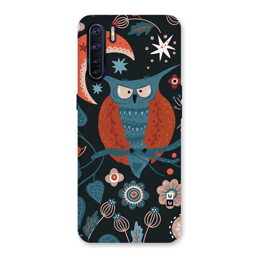 Nordic Arts Owl Moon Back Case for Oppo F15