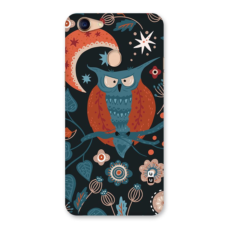 Nordic Arts Owl Moon Back Case for Oppo F5 Youth