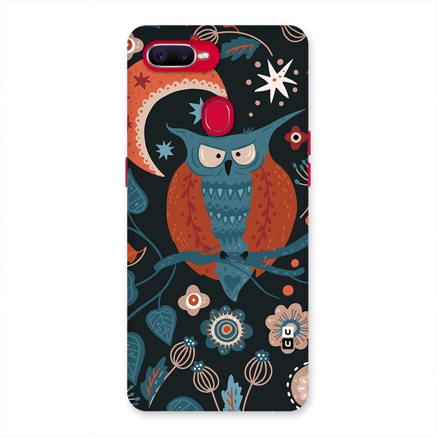 Nordic Arts Owl Moon Back Case for Oppo F9 Pro