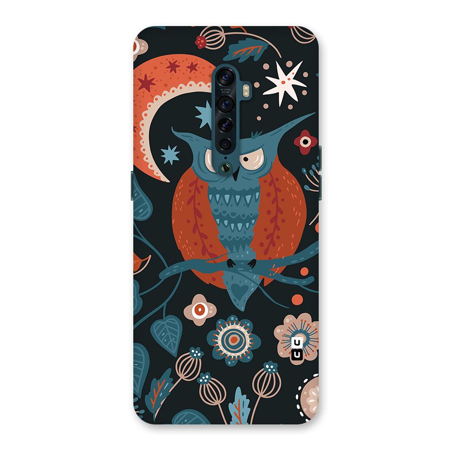 Nordic Arts Owl Moon Back Case for Oppo Reno2