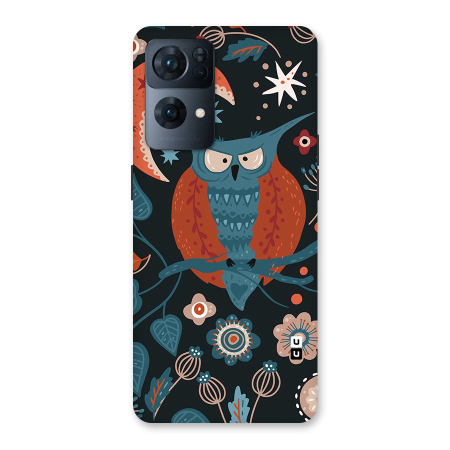 Nordic Arts Owl Moon Back Case for Oppo Reno7 Pro 5G