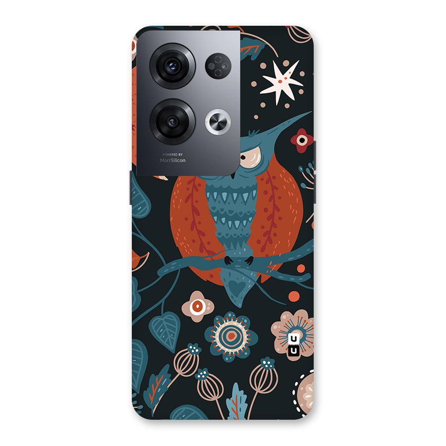 Nordic Arts Owl Moon Back Case for Oppo Reno8 Pro 5G