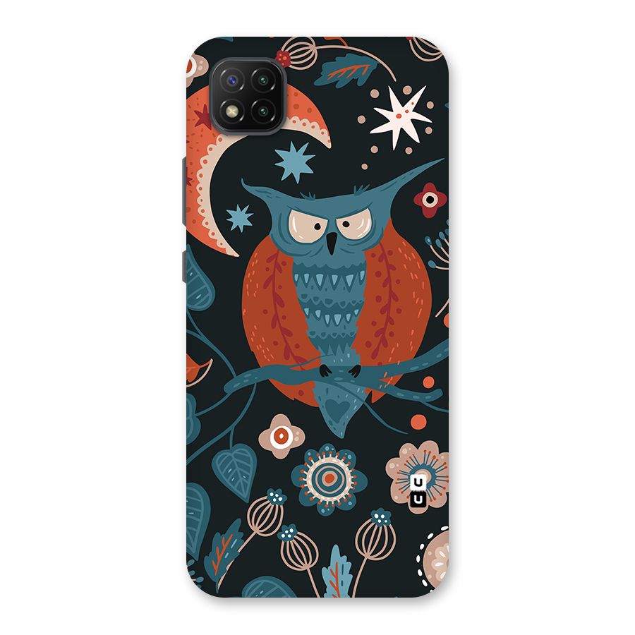 Nordic Arts Owl Moon Back Case for Poco C3