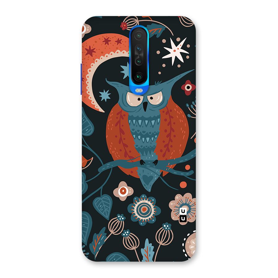 Nordic Arts Owl Moon Back Case for Poco X2