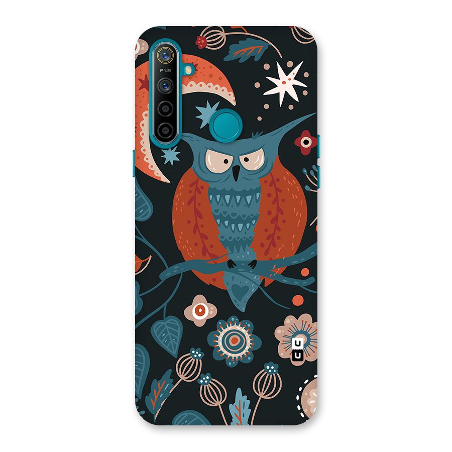 Nordic Arts Owl Moon Back Case for Realme 5i