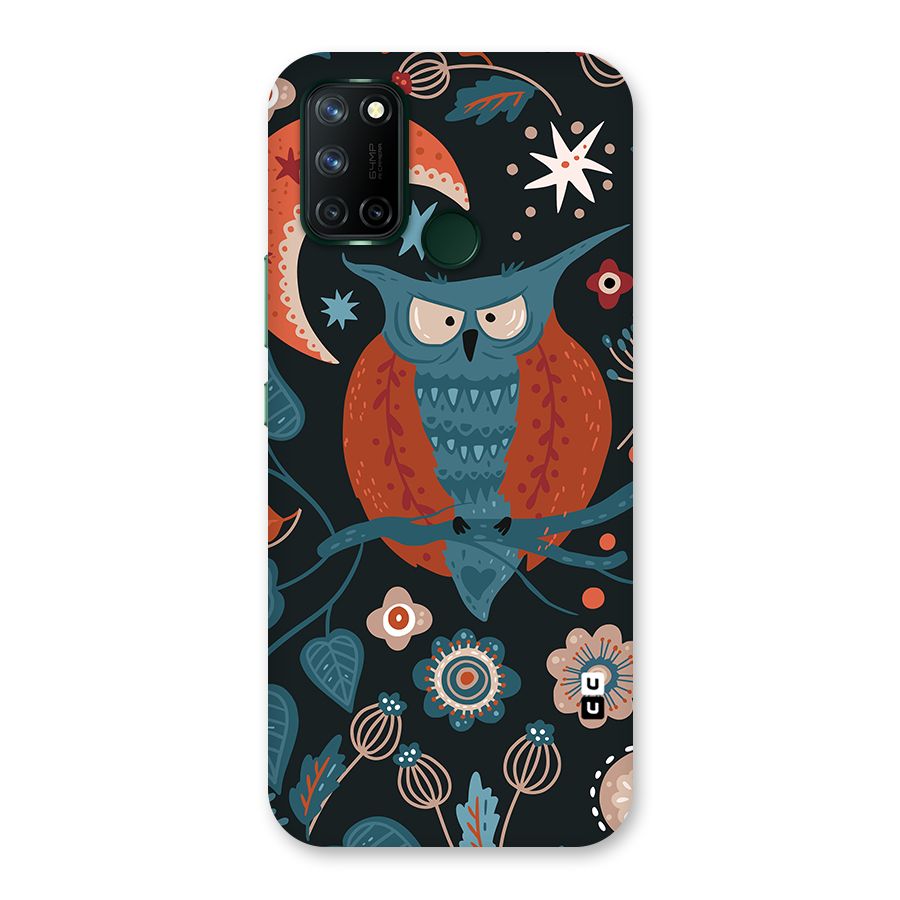 Nordic Arts Owl Moon Back Case for Realme 7i