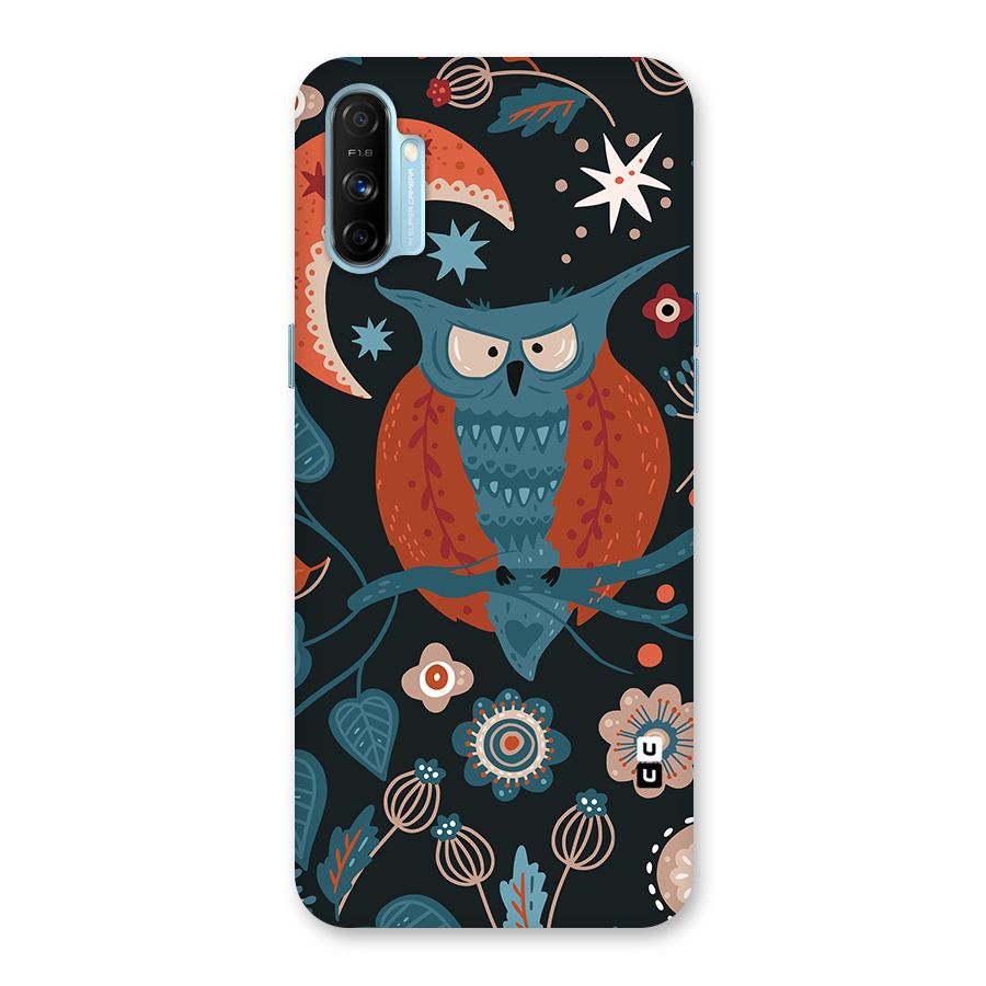 Nordic Arts Owl Moon Back Case for Realme Narzo 20A