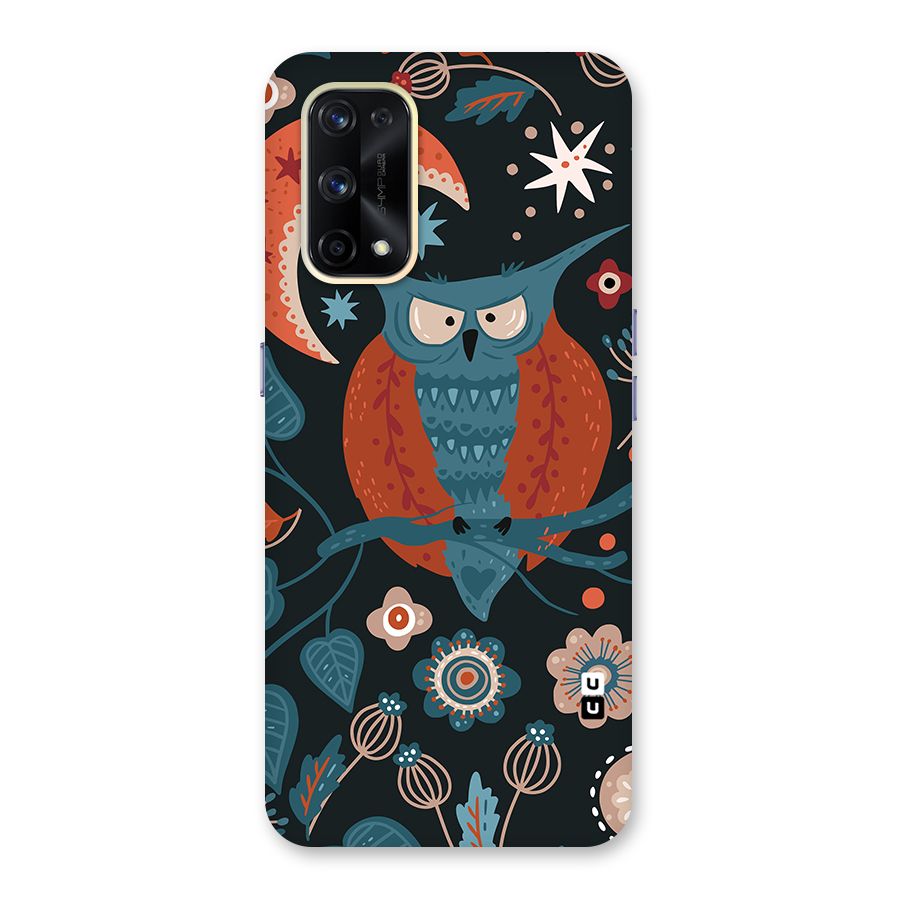Nordic Arts Owl Moon Glass Back Case for Realme X7 Pro