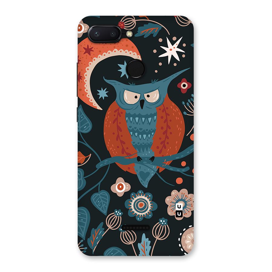 Nordic Arts Owl Moon Back Case for Redmi 6