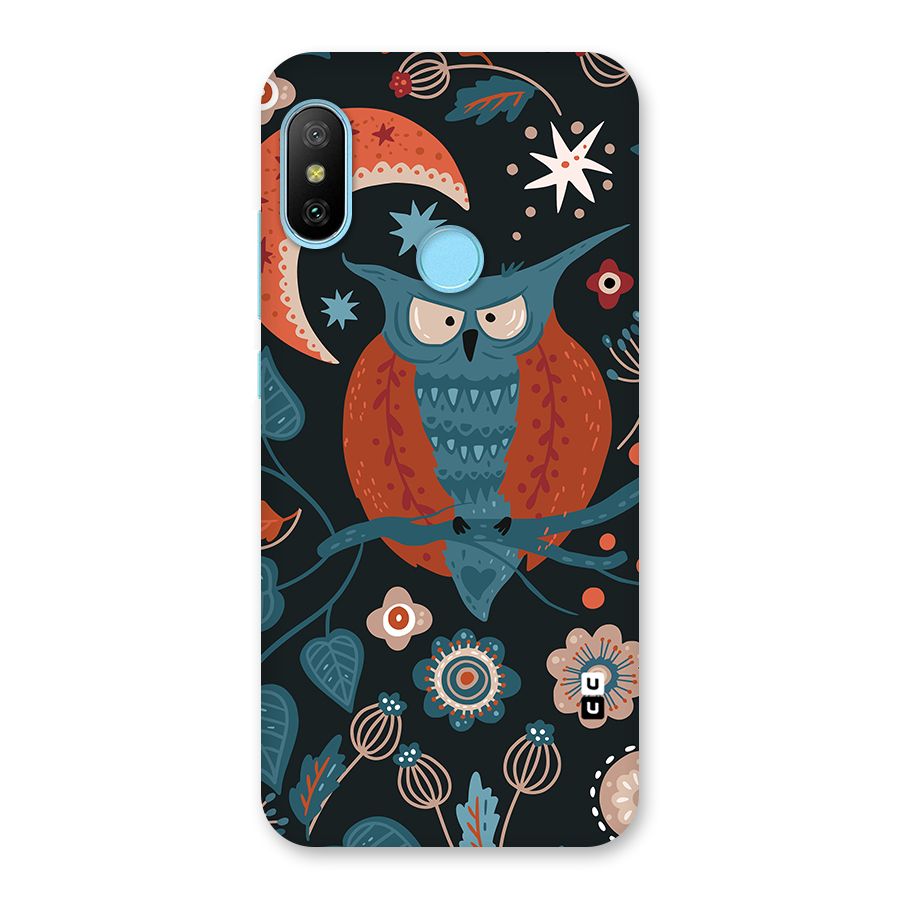 Nordic Arts Owl Moon Back Case for Redmi 6 Pro