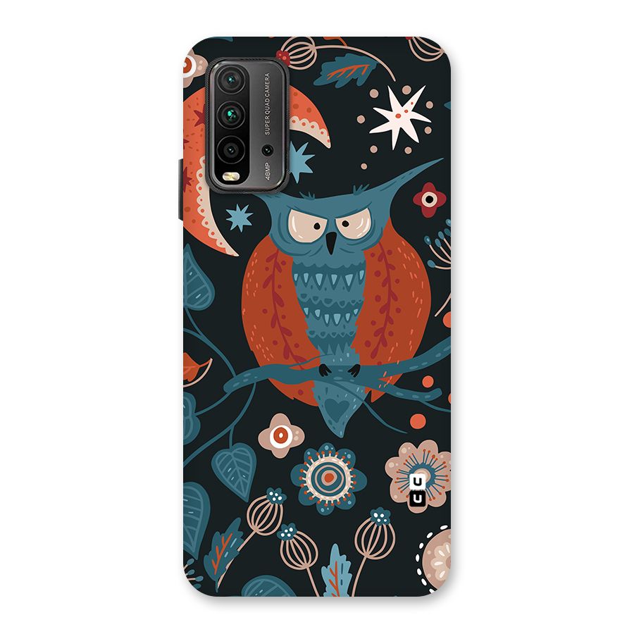 Nordic Arts Owl Moon Back Case for Redmi 9 Power