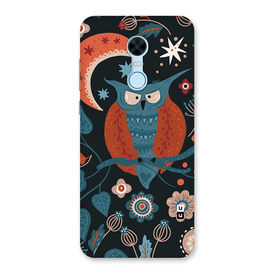 Nordic Arts Owl Moon Back Case for Redmi Note 5