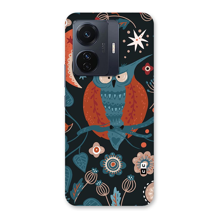 Nordic Arts Owl Moon Back Case for Vivo T1 Pro