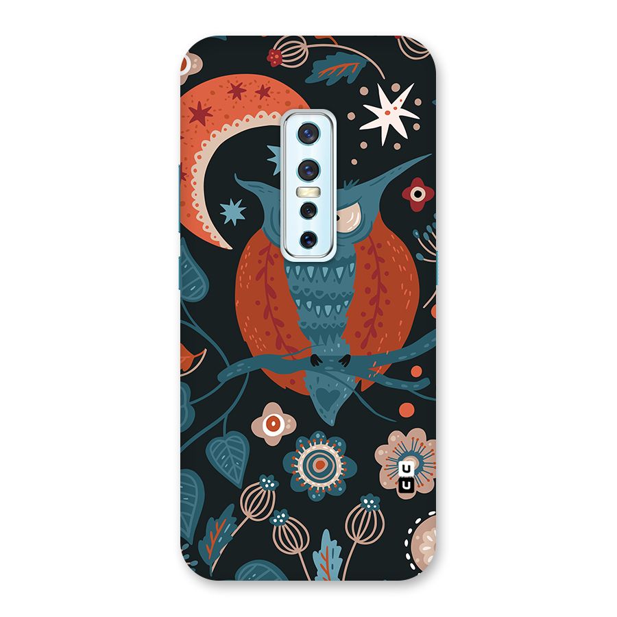Nordic Arts Owl Moon Back Case for Vivo V17 Pro