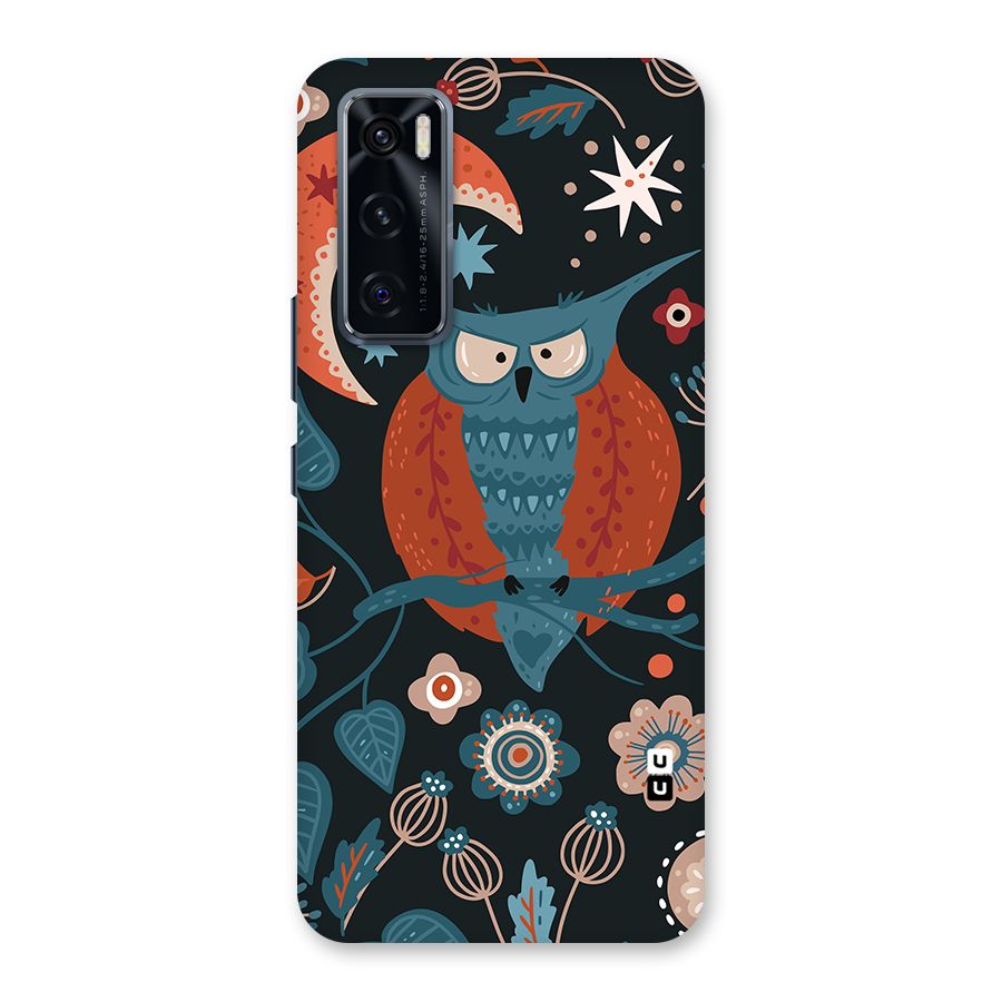 Nordic Arts Owl Moon Back Case for Vivo V20 SE