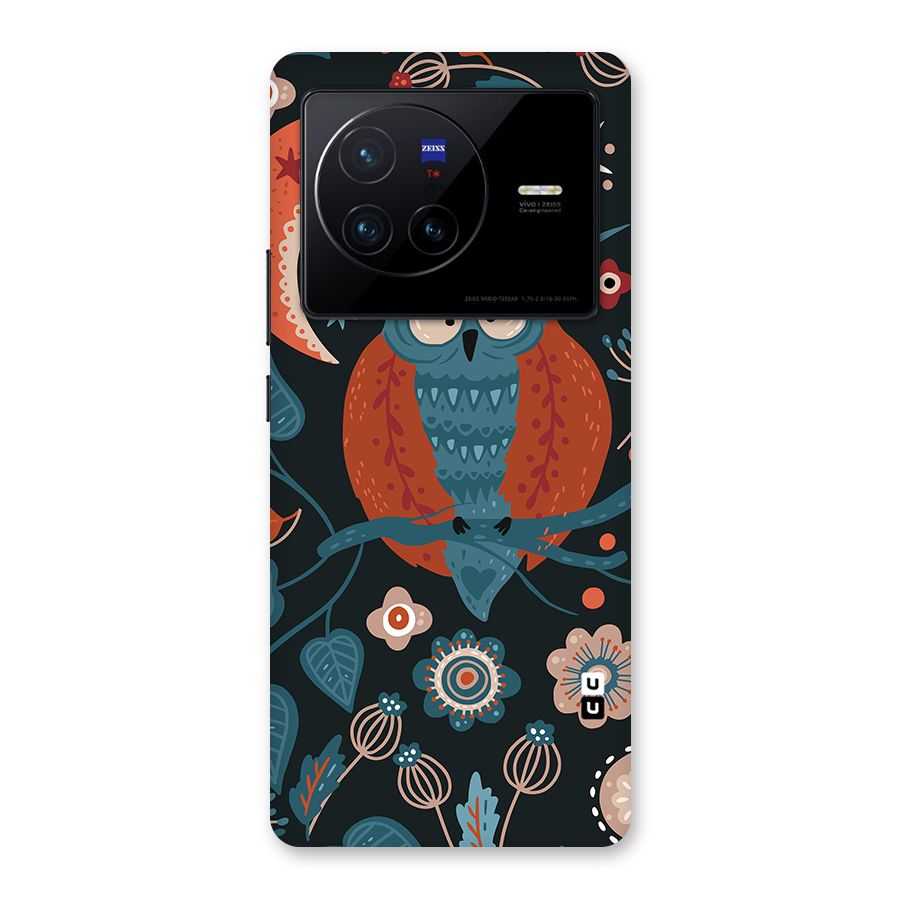 Nordic Arts Owl Moon Back Case for Vivo X80