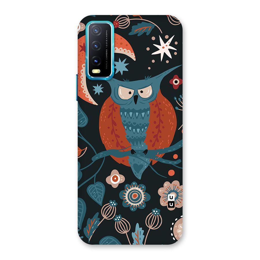 Nordic Arts Owl Moon Back Case for Vivo Y20A