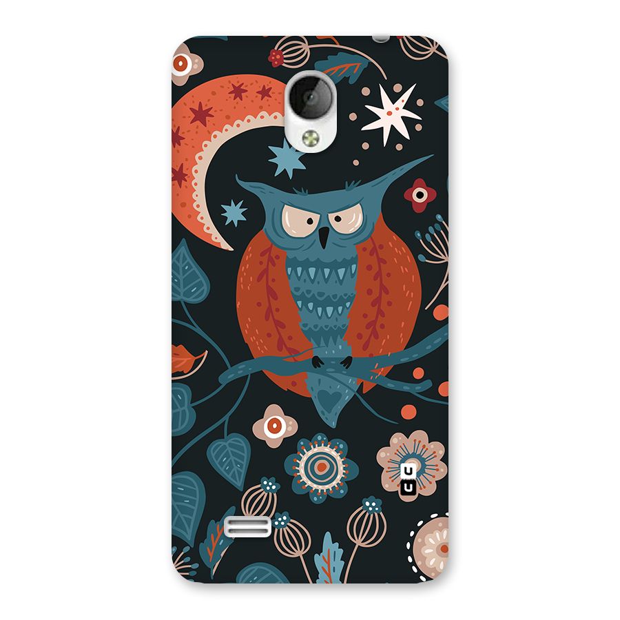 Nordic Arts Owl Moon Back Case for Vivo Y21