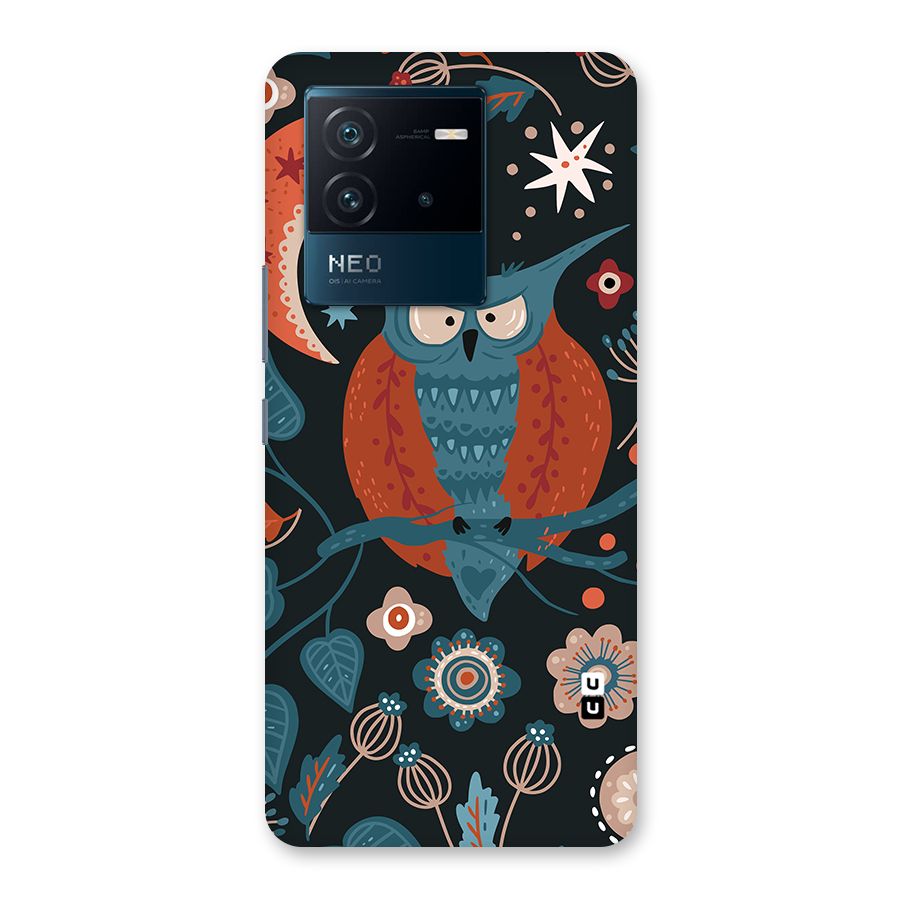 Nordic Arts Owl Moon Back Case for Vivo iQOO Neo 6 5G