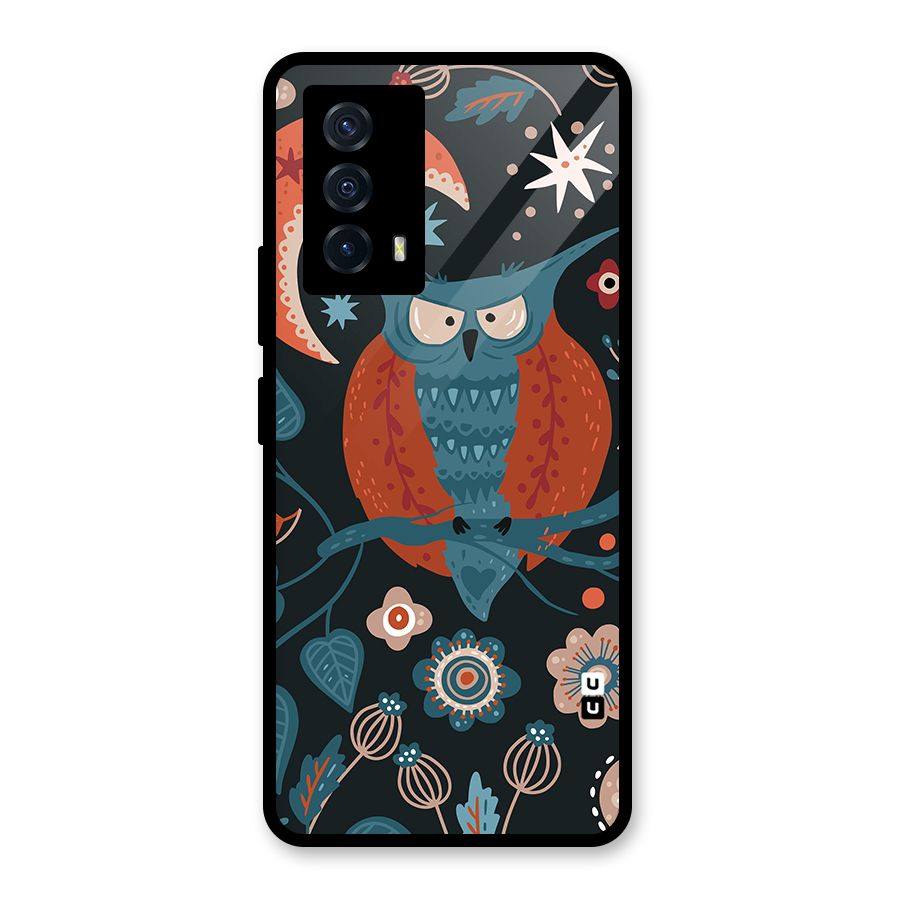 Nordic Arts Owl Moon Back Case for Vivo iQOO Z5