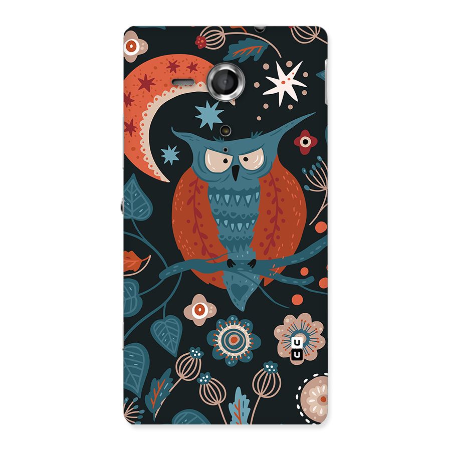 Nordic Arts Owl Moon Back Case for Xperia Sp