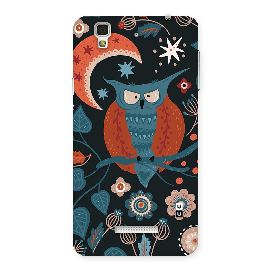 Nordic Arts Owl Moon Back Case for YU Yureka Plus